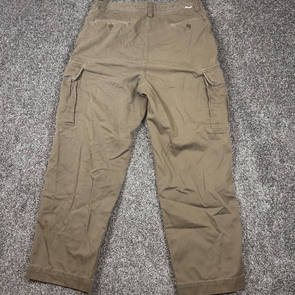 Polo Ralph Lauren Mens Khaki Tan Cotton Twill Cargo Pants 33x30 Straight‎ Leg - Picture 9 of 10